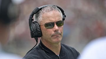Sep 6, 2025; Tallahassee, Florida, USA; Florida State Seminoles head coach Mike Norvell during the second half against the East Texas A&M Lions at Doak S. Campbell Stadium. Mandatory Credit: Melina Myers-Imagn Images