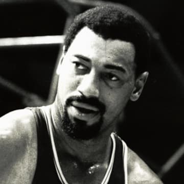  Unknown date and location; Philadelphia 76ers center Wilt Chamberlain (13) during a timeout. Chamberlain scored 31,419 points, averaging 30.1 ppg, during 1,045 games over a 16-year Hall of Fame career. Chamberlain led the NBA in scoring seven straight years, averaged 50.4 points per game in 1962 and scored a record 100 points in a single game on March 2, 1962 against the New York Knicks in Hershey, Pennsylvania. Mandatory Credit: Malcolm Emmons-Imagn Images