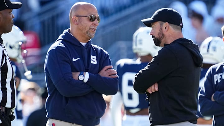 Penn State football head coach James Franklin and Ohio State football head coach Ryan Day
