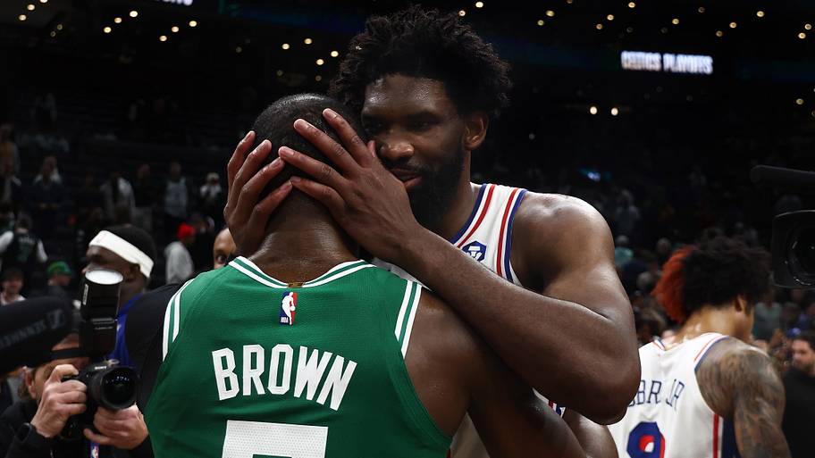 Jaylen Brown and Joel Embii