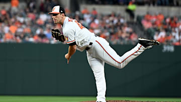 Milwaukee Brewers v Baltimore Orioles: John Means of the Baltimore Orioles throws a pitch against the Milwaukee Brewers