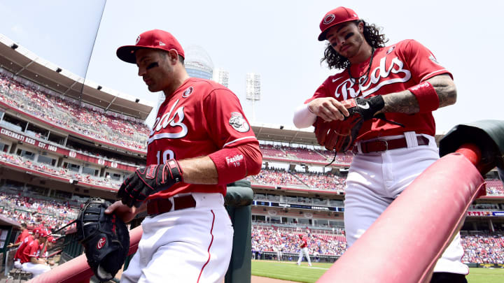 Cincinnati Reds Joey Votto, Jonathan India