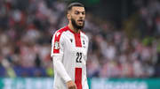 George Mikautadze, titulaire avec la Géorgie