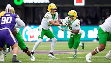 First-round playoff opponent James Madison is No. 2 in the country against the run, and potential quarterfinal opponent Texas Tech is first, although neither team has faced a running attack like Oregon's.