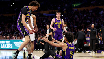 There's a decent chance that all three Lakers in this picture will be playing for another team next season
