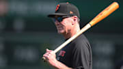 Aug 5, 2025; Pittsburgh, Pennsylvania, USA;  San Francisco Giants manager Bob Melvin (6) looks on during batting practice against the Pittsburgh Pirates at PNC Park. Mandatory Credit: Charles LeClaire-Imagn Images