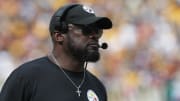 Sep 10, 2023; Pittsburgh, Pennsylvania, USA;  Pittsburgh Steelers head coach Mike Tomlin looks on against the San Francisco 49ers during the fourth quarter at Acrisure Stadium. San Francisco won 30-7. Mandatory Credit: Charles LeClaire-USA TODAY Sports