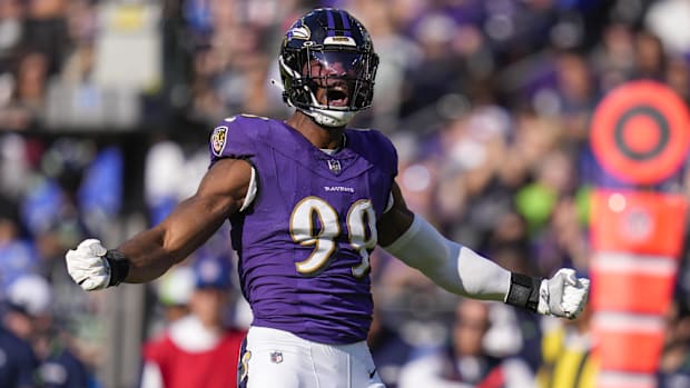 Baltimore Ravens linebacker Odafe Oweh