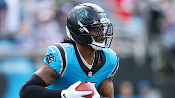 Carolina Panthers running back Rico Dowdle
