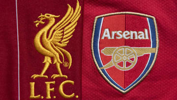The Liverpool and Arsenal Club Crests