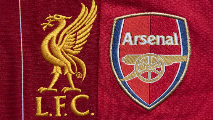 The Liverpool and Arsenal Club Crests