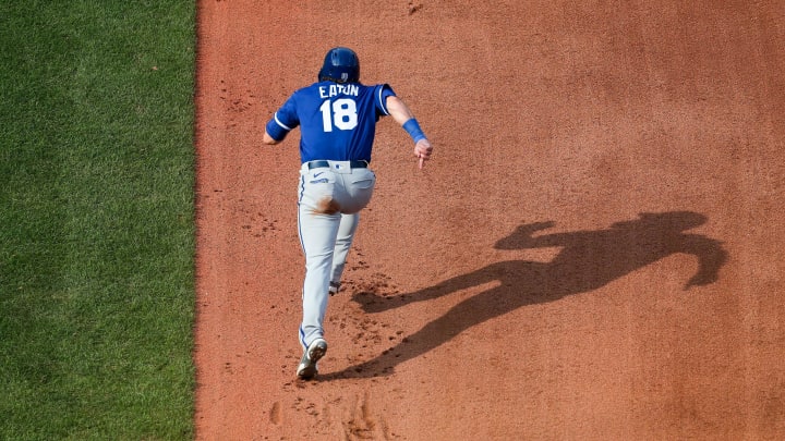 Kansas City Royals third baseman Nathan Eaton 