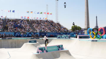 Aug 6, 2024; Paris, France; Haohao Zheng (CHN) in the women's park prelims during the Paris 2024 Olympic Summer Games at La Concorde 4. Mandatory Credit: Rob Schumacher-USA TODAY Sports