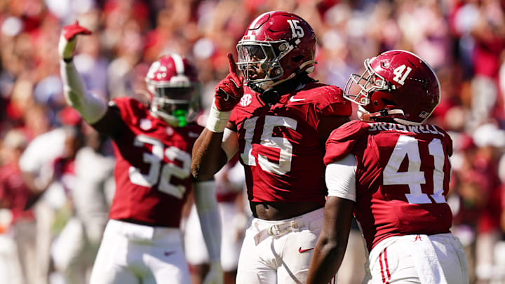 Alabama Crimson Tide linebacker Dallas Turner