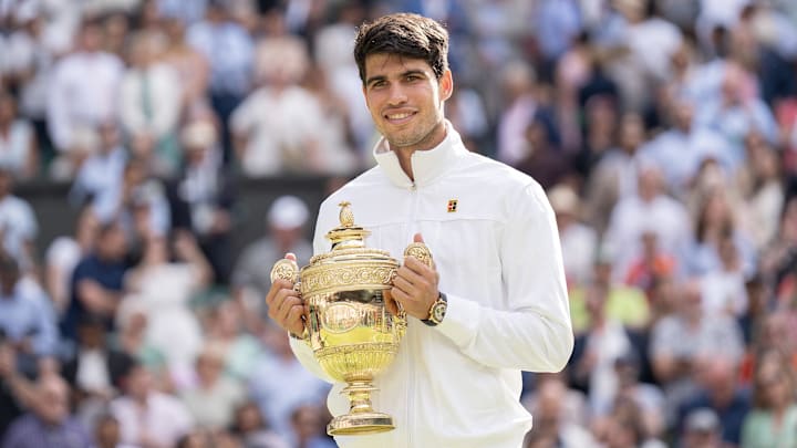 Carlos Alcaraz of Spain is the favorite to win his third straight title.