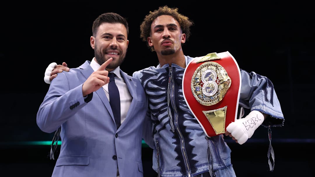 Ben Whittaker (right) with his promoter, Ben Shalom.