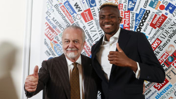 SSC Napoli's footballer Viktor Osimhen awarded by the Foreign Press Association in Italy