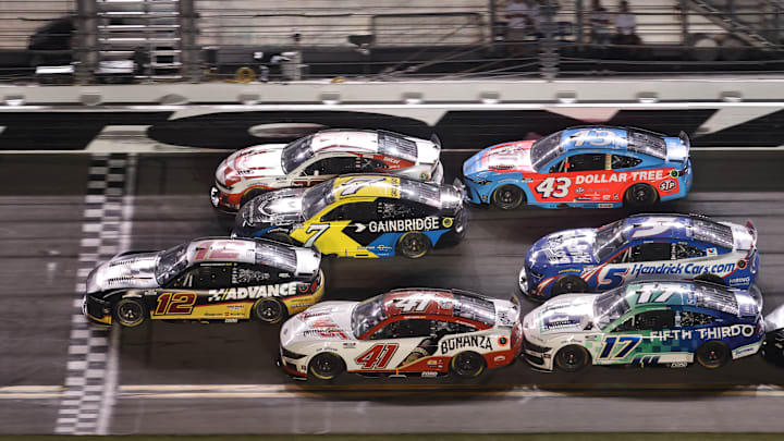 Ryan Blaney, Daniel Suarez, Justin Haley, Cole Custer, Erik Jones, Chris Buescher, Kyle Larson, NASCAR