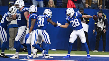 Jonathan Taylor got to celebrate in the end zone three more times Sunday.