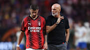 Stefano Pioli insieme a Rade Krunic