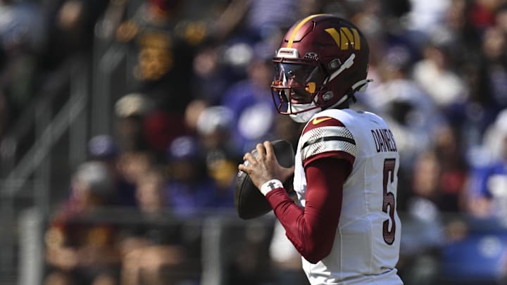 Washington Commanders quarterback Jayden Daniels.