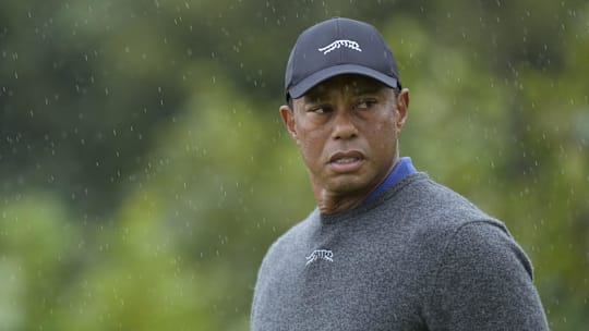 Tiger Woods, pictured at this year's British Open at Royal Troon, is reportedly meeting this week with officials from the Saudi Arabia Public Investment Fund. 