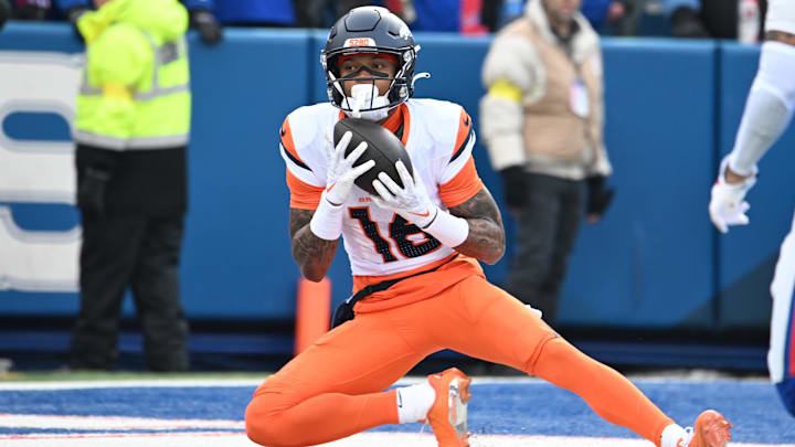 Broncos wide receiver Troy Franklin