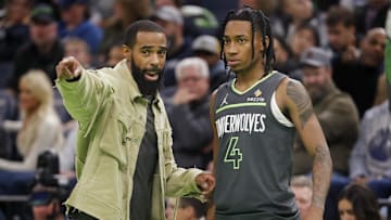 Mike Conley, Rob Dillingham, Minnesota Timberwolves