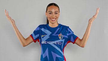 North Carolina Courage player Maycee Bell during the North Carolina Courage Media Day 