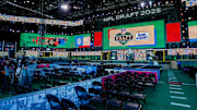 The Draft Theater is seen during the 2025 NFL Draft media day preview on Wednesday, April 23, 2025, at Lambeau Field in Green Bay, WI. The draft begins at 7 p.m. CT April 24 and runs through April 26.