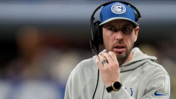 Indianapolis Colts head coach Shane Steichen walks the sideline Saturday, Jan. 6, 2024, during a game against the Houston Texans at Lucas Oil Stadium in Indianapolis.