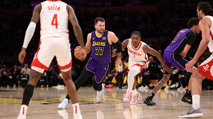 Luka Doncic is averaging 27.5 points in his first 21 games with the Los Angeles Lakers. Luka Doncic is averaging 27.5 points in his first 21 games with the Los Angeles Lakers.