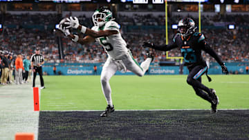 NY Jets wide receiver Garrett Wilson