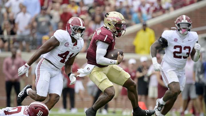 The Alabama Crimson Tide's defense was awful against an unspectacular quarterback performance from FSU's Tommy Castellanos