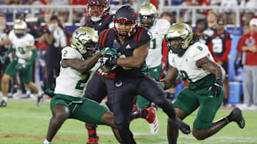 Safety Tavin Ward (2) is a leader on USF's defense