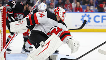 New Jersey Devils netminder Jake Allen made 42 saves in his best performance of the season on Friday night.