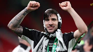 Ex-AC Milan ace Sandro Tonali has picked up silverware with Newcastle United this term
