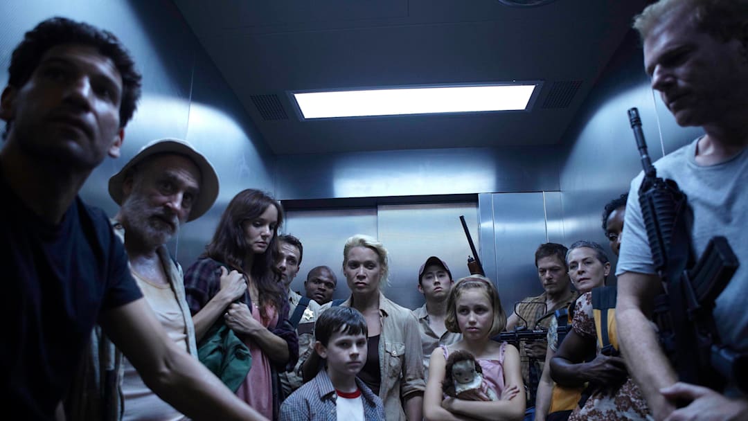 (L-R) Shane Walsh (Jon Bernthal), Dale (Jeffrey DeMunn), Lori Grimes (Sarah Wayne Callies), Rick Grimes (Andrew Lincoln), T-Dog (Robert 'IronE' Singleton), Carl Grimes (Chandler Riggs), Andrea (Laurie Holden), Glenn (Steven Yeun), Sophia (Madison Lintz), Daryl Dixon (Norman Reedus), Carol (Melissa Suzanne McBride), Jacqui (Jeryl Prescott) and Dr. Edwin Jenner (Noah Emmerich) in The Walking Dead season 2 (L-R) Shane Walsh (Jon Bernthal), Dale (Jeffrey DeMunn), Lori Grimes (Sarah Wayne Callies), Rick Grimes (Andrew Lincoln), T-Dog (Robert 'IronE' Singleton), Carl Grimes (Chandler Riggs), Andrea (Laurie Holden), Glenn (Steven Yeun), Sophia (Madison Lintz), Daryl Dixon (Norman Reedus), Carol (Melissa Suzanne McBride), Jacqui (Jeryl Prescott) and Dr. Edwin Jenner (Noah Emmerich) in The Walking Dead season 2