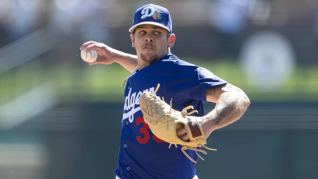 Los Angeles Dodgers pitcher Gavin Stone Mandatory Credit: Mark J. Rebilas-Imagn Images