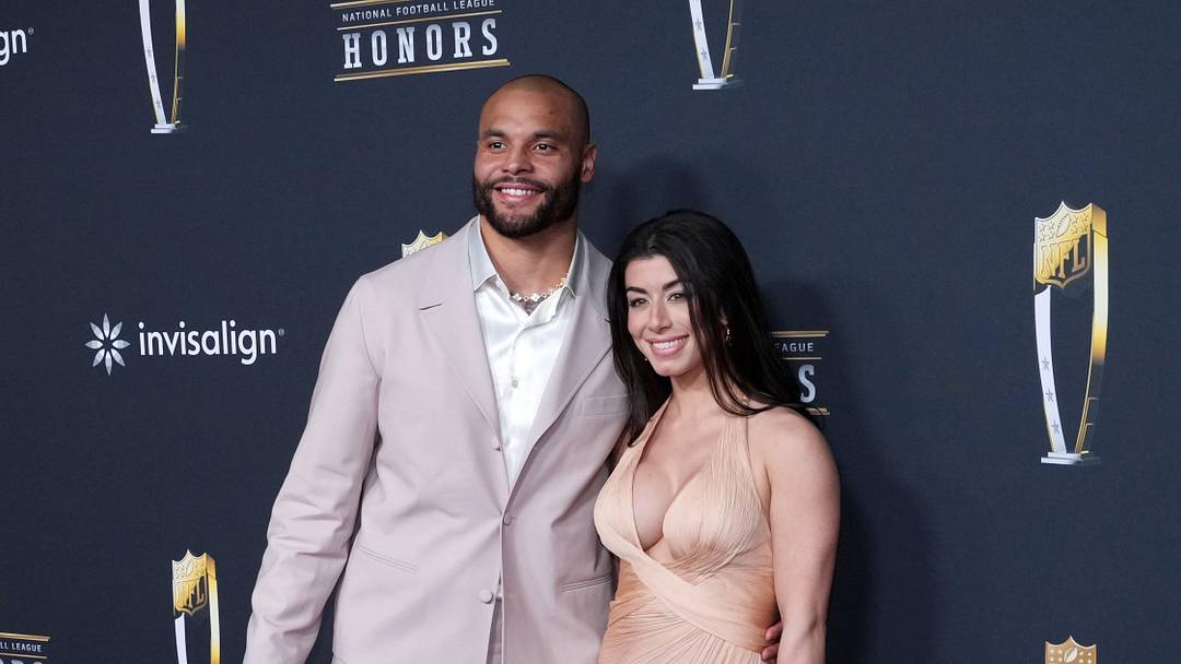 Dallas Cowboys quarterback Dak Prescott and wife Sarah Jane Ramos