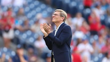 Aug 16, 2024; Philadelphia, Pennsylvania, USA; Philadelphia Phillies owner John Middleton before a game against the Washington Nationals at Citizens Bank Park. 