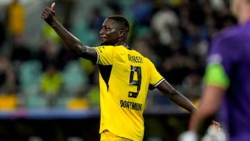 Serhou Guirassy steht nach seinem Doppelpack in Baku bei 21 Champions-League-Toren für Borussia Dortmund Serhou Guirassy steht nach seinem Doppelpack in Baku bei 21 Champions-League-Toren für Borussia Dortmund