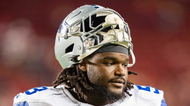 Dallas Cowboys defensive tackle Mazi Smith (58) after the game against the San Francisco 49ers at Levi's Stadium.