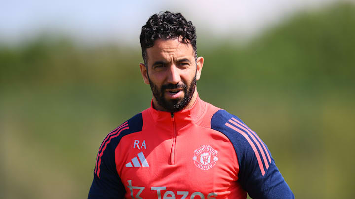 Manchester United Training Session And Press Conference - UEFA Europa League Final 2025