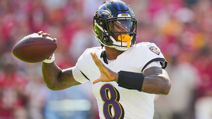 Ravens quarterback Lamar Jackson is expected to return to the lineup on Sunday against the Bears since sustaining a hamstring injury. Ravens quarterback Lamar Jackson is expected to return to the lineup on Sunday against the Bears since sustaining a hamstring injury.