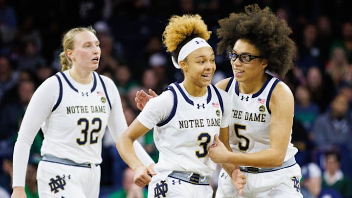 Notre Dame is favored against Duke in a top-25 matchup. Notre Dame is favored against Duke in a top-25 matchup.