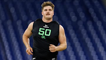 Grey Zabel at 2025 NFL Scouting Combine