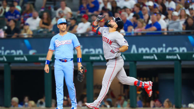 Wilyer Abreu's three-run homer off Walter Pennington in the sixth inning gave the Red Sox a 6-2 lead.