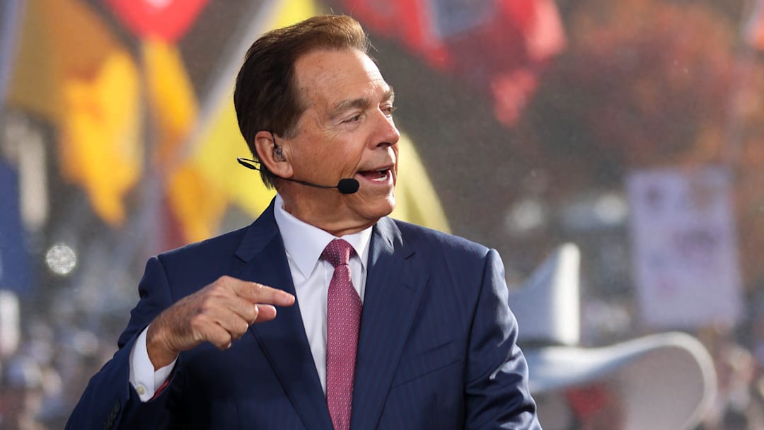 ESPN College GameDay analyst Nick Saban
