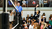 Mitty senior Kacie Caolli (5) is one of seven seniors who lead the Monarchs after their on-going state record 21st regional title Tuesday in a three-game Northern California Open Division sweep over arch-rival Saint Francis. Mitty goes for their record 15th state crown Saturday against national powerhouse Cathedral Catholic of San Diego, which beat defending state Open champion Mater Dei in four games Tuesday. The state championships are at Santiago Canyon College in Orange.
